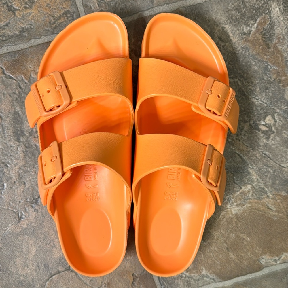 Euc Birkenstock Arizona Eva In Papaya Size 39 Gem